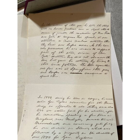 New Abraham Lincoln Handwritten Autobiography for the Chicago Press and Tribune - Picture 7 of 7